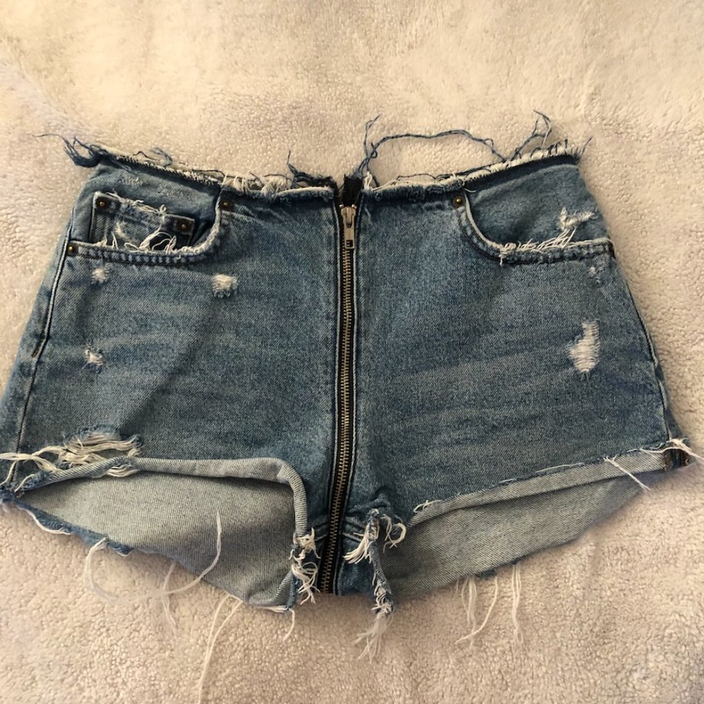 Reformation Zip Shorts